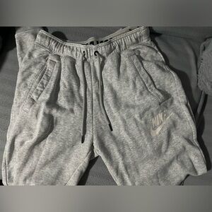 Womens nike light heather gray joggers / sweatpants extra small xs